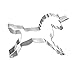 VWH Unicorn Cookie Cutter Biscuit Mold, Stainless Steel