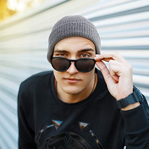 SATINIOR 4 Stücke Trawler Beanie Watch Hut Aufrollen Edge Schädeldecke Fisherman Beanie Unisex – Bild 4