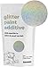 Hemway Glitter Paint Additive Crystals for Acrylic Emulsion Paint, Interior & Exterior Walls, Wood, Varnish, Matt, Gloss, Furniture 100g / 3.5oz - Microfine (1/256