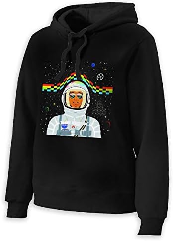 IkedaEriko Womans Kid Cudi Music Band Long Sleeved Drawstring Hooded Hoody