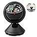 CARGOOL RR-12-15-6 Car Compass Auto Mini Compact Ball Compass with Adhesive and Delicate Decoration, Perfect for Finding Direction, Universal for Most Cars, Black