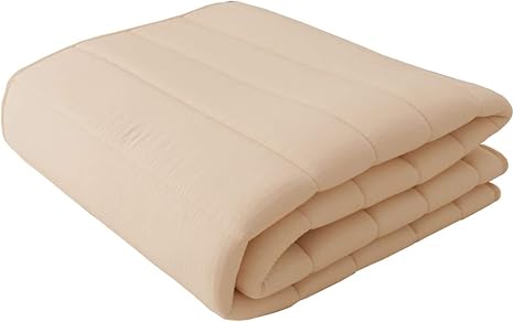 Amazon テイジン V Lap R ベッドパッド クイーン 160 0cm 綿ニット 敷き ベージュ ベッドパッド 敷きパッド オンライン通販
