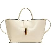 Tote Bag Soft Top Handle Handbag for Women Vegan Leather Shoulder Purse Vintage Handbag Crossbody Bag for Work Travel