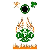 Irish IAFF Fireman Cornhole Board Decals Stickers Bean Bag Toss