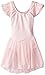 Capezio Little Girls' Flutter-Sleeve Dress Leotard,Pink,S (4-6)