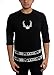 L.A.T.H.C. - Mens Banded Raglan, Medium, Black