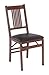 True Mission Folding Chair in Warm Fruitwood Finish - Set of 2