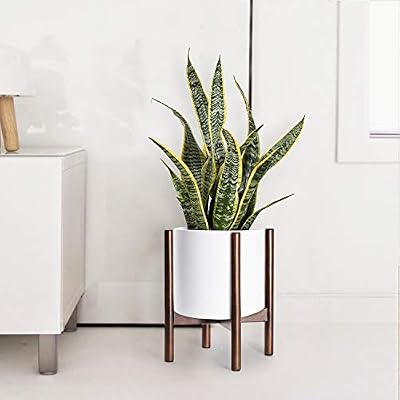 Mid Century Plant Stand Up To 10 Flower Pot Wood Indoor Planter Holder Modern Home Decor Planter Not Included Buy Online At Best Price In Uae Amazon Ae