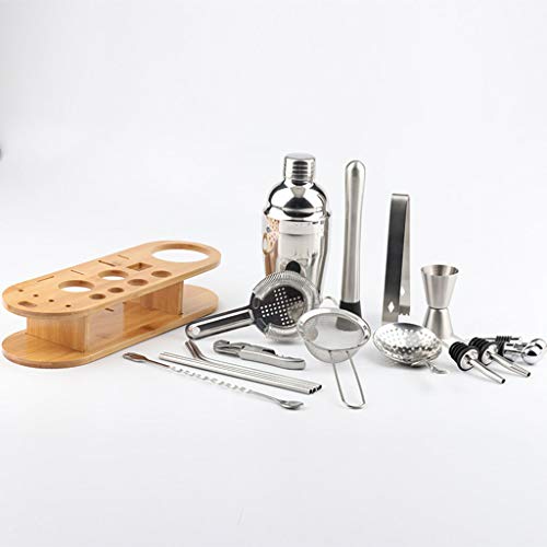 AMAZOM 17 Stück Barkeeper-Kit Mit Ständer, 25 Unzen Edelstahl Cocktail Shaker Home Bar Tools Set Für Home Professional… – Bild 6