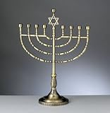 Rite Lite MP-60-AB Large Traditional Menorah - Antiqued Bronze Finish
