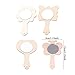 10pcs Creative Toy Painting Kit DIY Art Crafts, Unfinished Natural Wood Mold Mirror Toy for Kids - Funny Painting Handmade Craft Toys Christmas Gifts for Girls Boy