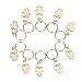 Jaciya 50pcs Gold Hair Braid Hair Pins Ring Shell Hands Leaves Star Pendant Rings Set Hair Clip Headband Hair Accessories