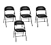 Cosco Vinyl Folding Chair Black (4-pack) primary