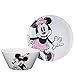 Zak Designs Disney Minnie Mouse - Kids Dinnerware Set, Including 10in Melamine Plate and 27oz Bowl Set, Durable and Break Resistant Plate and Bowl Makes Mealtime Fun (Melamine, BPA-Free)