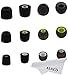 ALXCD Eartips for Jaybird Bluebud X X2 Wireless Earphone, SML 3 Sizes 6 Pair Soft Silicone & Memory Foam Replacement Ear Tips Gel Cushion, Fit for Jaybird Bluebud X2 X [Silicone & Foam]
