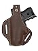 New Barsony Brown Leather Concealment Pancake Holster for Compact 9mm 40 45 Pistols