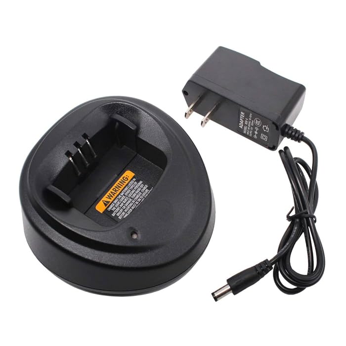 Charger Replacement Compatible with Motorola CP200D CP040 CP140 CP150 CP200 CP200XLS CP340 CP360 CP380 DP1400 EP450 GP3688 NNTN4496 NNTN4497 NNTN4851 NNTN4970 Ni-MH Ni-CD Li-ion PM400 PR400 Radios