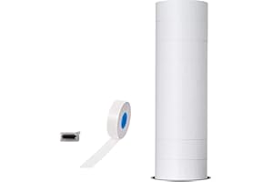 Veltec Premium 2212 Pricing Labels for Garvey and Contact 22-6 22-7 22-8 Price Gun - 9 Rolls, 11,000 Labels and Free Inker (White)