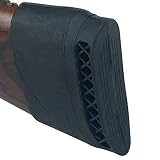 Zsling Rifle Shotgun Slip on Recoil Pad Butt Gun Protector Stock Rubber TPR Hunting Shooting Extension Accessories Black Brown (Black)