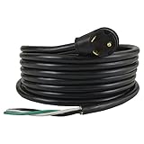 Conntek 14346 RV Power Cord 30-Foot RV 30 Amp Male Plug to Bare Wire
