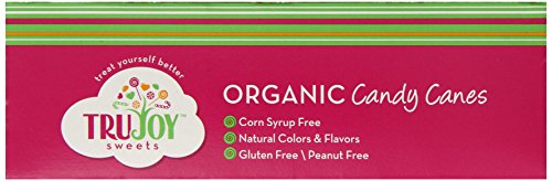 Tru Sweets Organic Candy Canes, 10-Count Canes (Pack of 6)