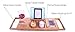 Premium Bamboo Bath Caddy Tray with Adjustable Sides, Has a Wine Glass Holder, a Book or Tablet Holder, and a Tray for Your Phone. Take Your Relaxation to the Next Level