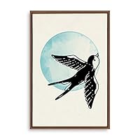 Framed Canvas Wall Art Modern Geometric Pattern Canvas Prints Home Artwork Decoration for Living Room,Bedroom - 16x24 inches