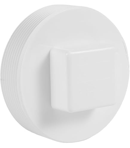 Amazon.com: NDS 41P8 PVC S&D Cleanout Plug, with 4-Inch MPT