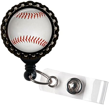 Baseball Design Badge Id Bottlecap Ridge Holder