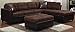 Coaster Home Furnishings Mallory Reversible Sectional Chocolate