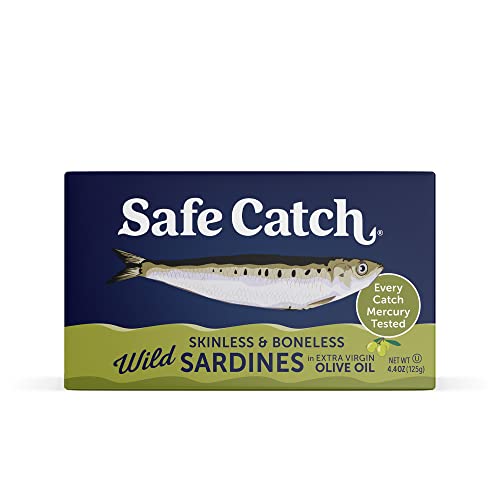 Safe Catch Wild Sardines in Extra Virgin Olive Oil WildCaught Skinless