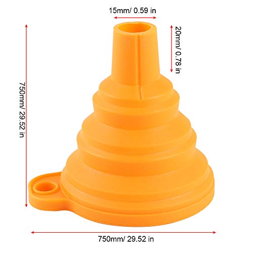 FYSETC 3D Printer Stainless Steel and Silicone Collapsible Funnel Resin Filter Cup for SLA DLP LCD 3D Printer Formlabs Elegoo Mars Anycubic Photon Sparkmaker Pack of 1 for Each