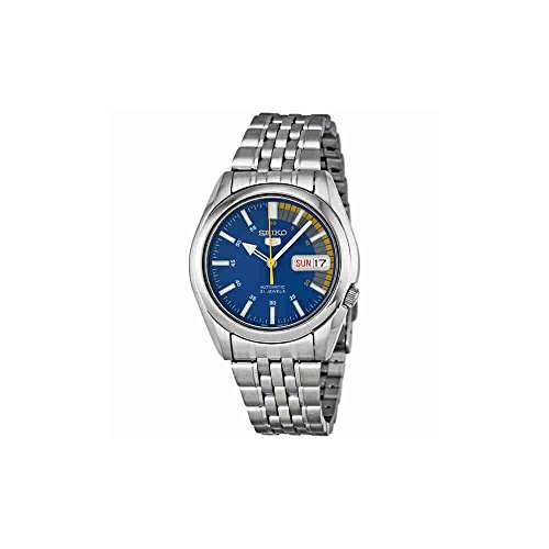 Seiko Men s SNK371K Seiko 5 Automatic Blue Dial Stainless Steel Watch