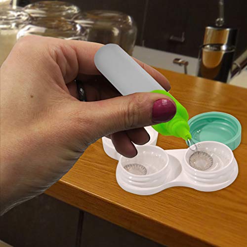 Evelots Contact Lens Solution Refill Bottles-Travel Size-1/2 ounce each-Set/2 - Thumbnail 3