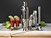 Сocktail Shaker 24 oz Stainless Steel Bartender Kit with Cobbler Drink Shaker - Bar Set 10 Tools: Martini Shaker, Strainer, Muddler, 2 Jiggers, Bar Spoon, Ice Tongs - Professional Cocktail Mixer Set