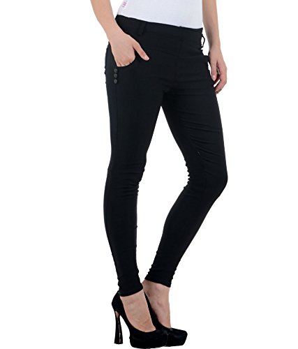 superior feelblue lycra jeggings for women (black)