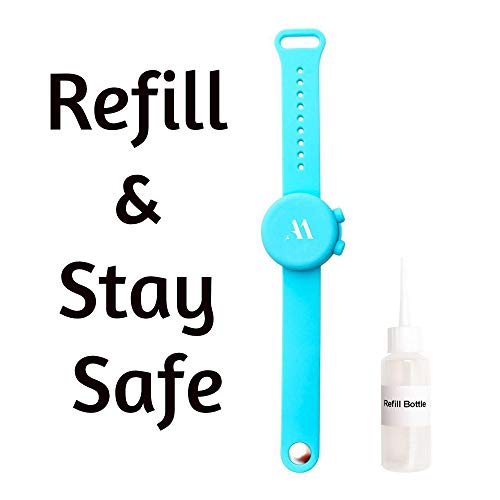 Hand Sanitizer Bracelet for Kids and Adults 2Piece Wearable Silicone