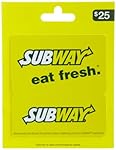 SUBWAY Gift Card $25