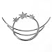 QTMY Silver Star Moon Circle Shaped Hair Pin Clips Hair Jewelry Hair Accessories (Star Moon Circle)