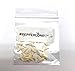 PEPPERLONELY 25 PC Mako Shark Teeth for Making Shark Teeth Necklace, Beach Crafts Coastal Décor, 3/8 Inch ~ 1/2 Inch