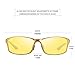 SOXICK Night Driving Polarized Glasses for Men Women Anti Glare Rainy Safe HD Night Vision HOT Fashion Sunglasses(Black Gold Oval Yellow)