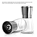 Toplus Salt and Pepper Grinder, 18/8 Stainless Steel Top with Glass Body, Adjustable Coarseness, Set of 2