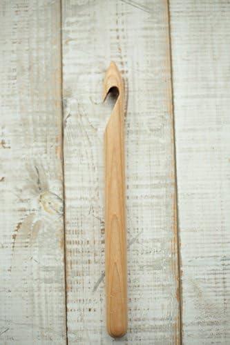 T-Shirt Yarn Crochet Hook, 10 mm, Handmade, Extreme Crochet Hook, Wooden Crochet Hooks (Woolaty)