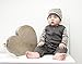 L'ovedbaby Unisex-Baby Newborn Organic Long-Sleeve Bodysuit, Gray Stripe, 6-9 Months