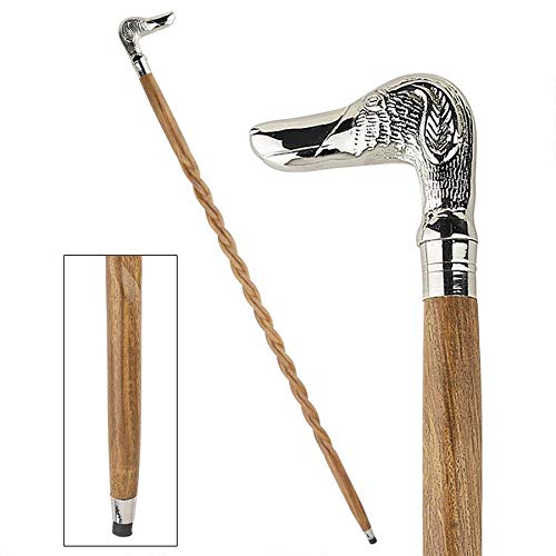 Design Toscano TV6223 Animal Menagerie Chrome-Plated Walking Stick Collection - Duck