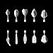 LOHOME 3D Gelatin Art Tools - Set of 10-pieces Stainless Steel Jelly Cake Needles Coming with One 10ml Syringe - Pudding Pastry Nozzles (Flower Shape 3)