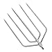 SANLIKE Fishing Gaffs Fishing Harpoon - Stainless Steel Tine Fish Spear Head 5 Prong Fishing Gig Barbed Salmon with 6mm Screw