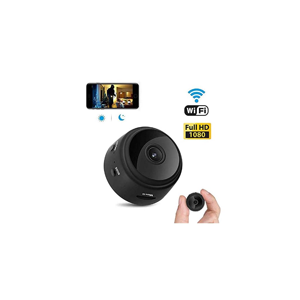OVEHEL Mini WiFi Spy Camera HD 1080P Wireless Hidden Camera Video