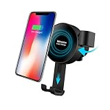 Wireless Fast Charger, Waba Car Mount Air Vent Phone Holder Cradle for Samsung Galaxy S9/S9 Plus/S8/S8+/S7/S6 Edge+/Note 5, QI Wireless Standard Charge -NO AC Adaptor (1)