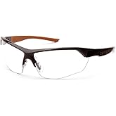 Carhartt-CHB1110DT Braswell Anti-Fog Safety Glasses Eye Protection, Black Frame, Clear Lens